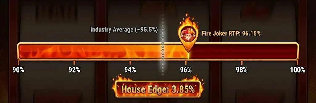 Fire Joker RTP-Infografik — die 150-Spin-Bankroll-Regel visualisiert